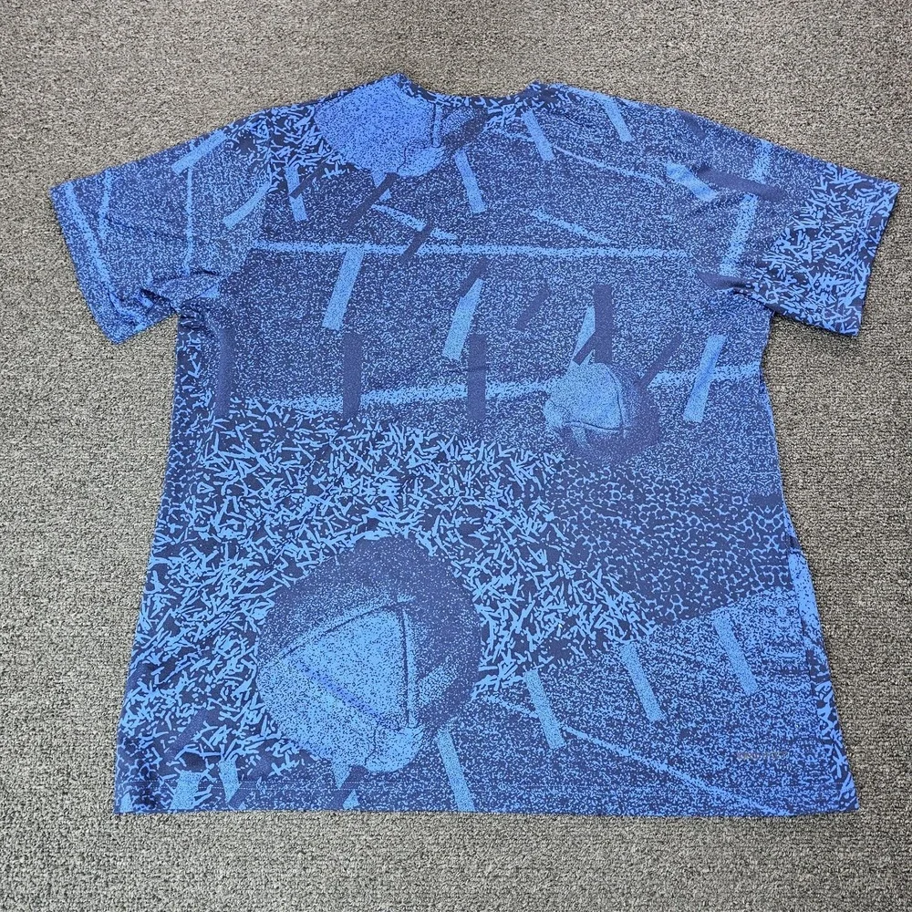 Jordan Florida Gators Shirt Men XL Blue NCAA Football AOP Long Sleeve University